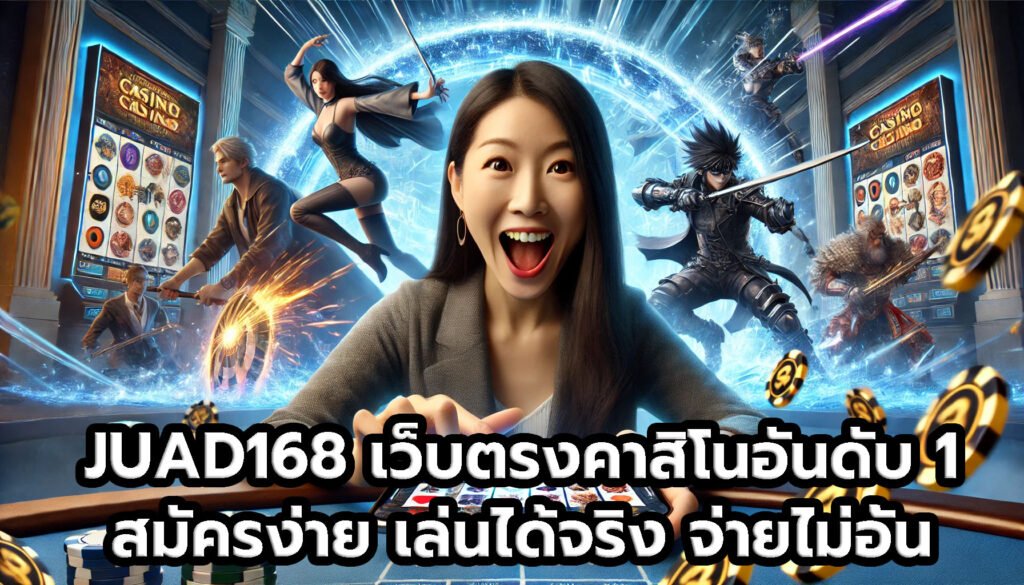JUAD168 เว็บตรงคาสิโนออนไลน์อันดับ 1 สมัครง่าย เล่นได้จริง จ่ายไม่อั้น